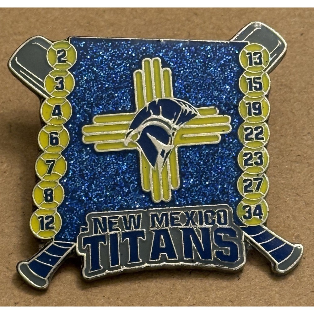 New Mexico Titans Softball Bats Memorabilia Sports Girl Women Lapel Trading Pin